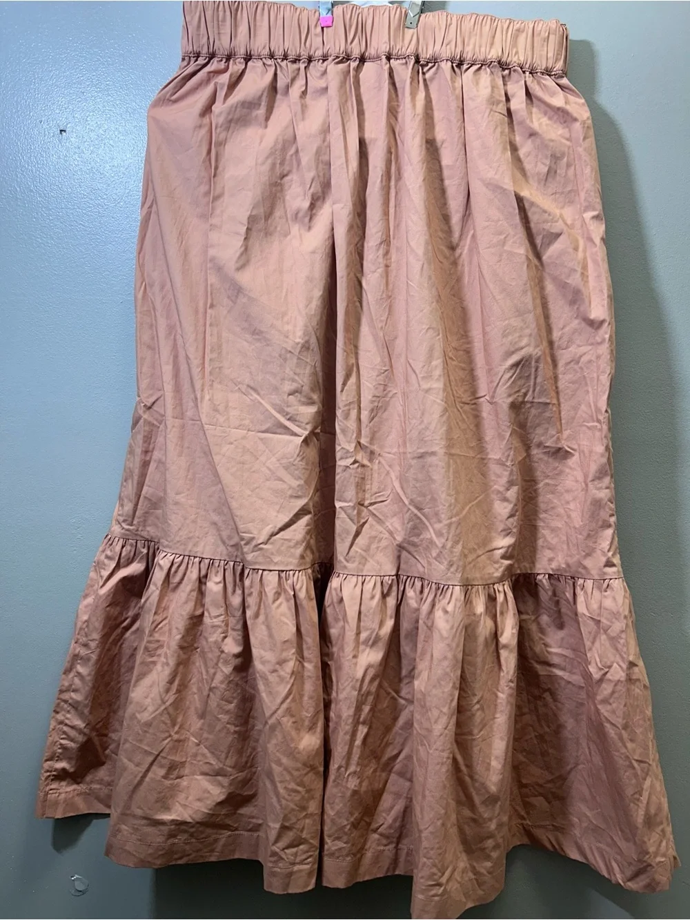 a new day Peach Tiered Maxi Skirt